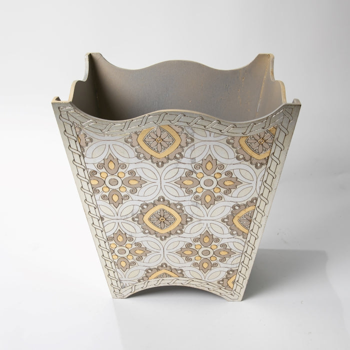 FIRIDOLFI WOODEN WASTE BASKET IVR/G (202140037)