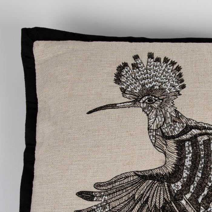 CUSHION HOOPOE NTRL/BLACK 45X45 (327131011)