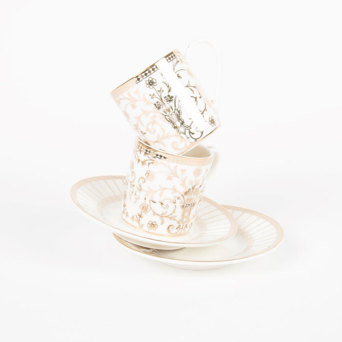 GOLDEN SET/2PCS COFFEE CUP&SAUCER 80ML (202073446)