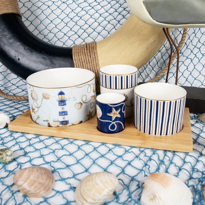 BLUE LTHOUSE S/5 APPETIZER 29X13CM (202073459)