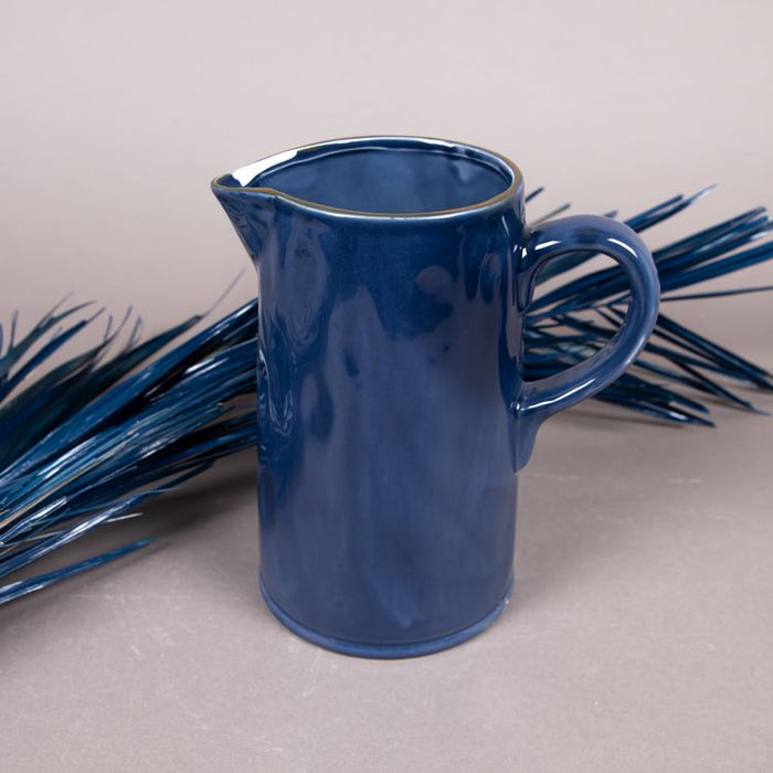 MERCURY CERAMIC JUG 19X12.5X20.5 INDIGO (202028849)