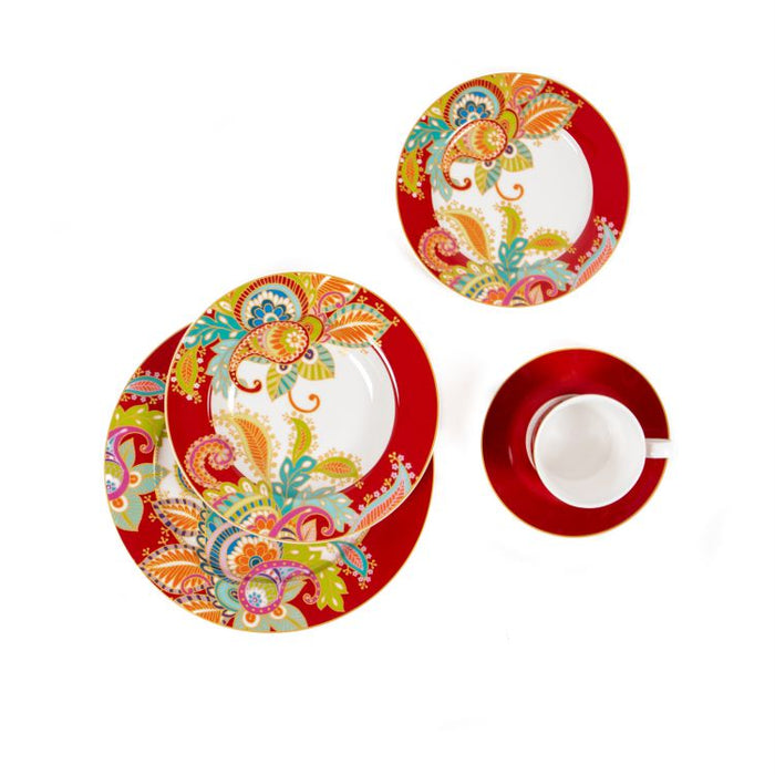 STECHCOL 20PCS. DINNER SET RED/BIRD (202028553)
