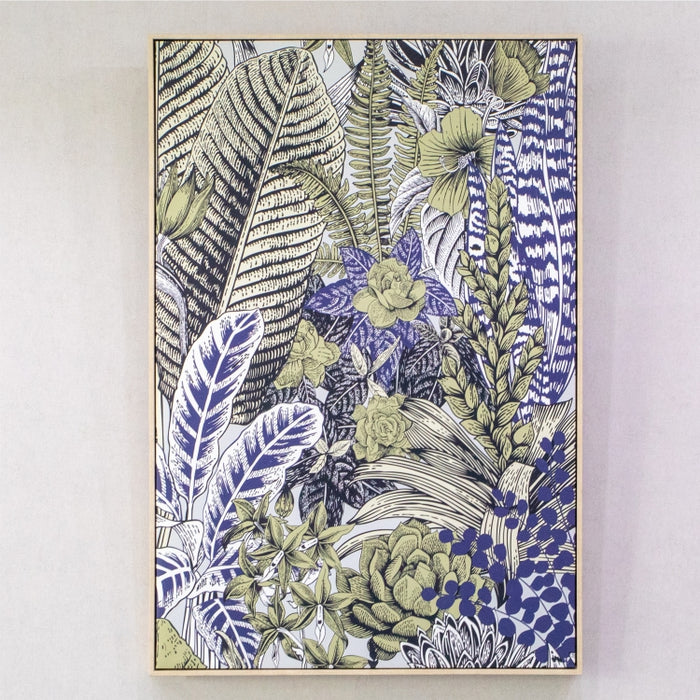 YIWU RICH MIXED LEAVES 80X120 BLUE/GREEN (337268647)