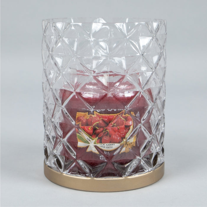 LANGHAM FACETED GLASS JAR HOLDER (428042610)