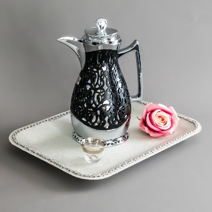 JIEGUAN VACUUM FLASK 1 LITER BLACK/SILVER (202035048)