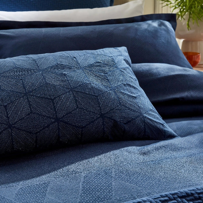 OSAKA 3 PCS  DUVET COVER  SET 260X220 MIDNIGHT COMBED COTTON (327135298)